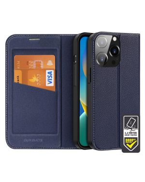 Dux Ducis - Skin X Wallet for iPhone 14 Pro - Blue