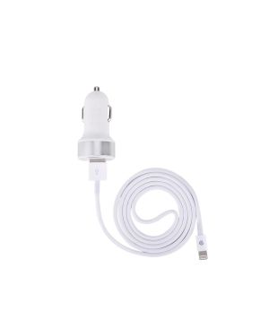2.1A Dual USB Port Car Adapter & 1m Lightning Cable