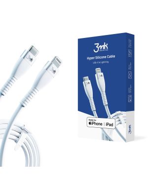 3mk Hyper Silicone Cable Type-C to Lightning 20W 3A White