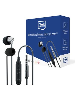 3mk Wired Earphones Jack 3,5 mm